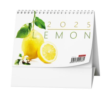 Kalendář stolní pracovní Lemon 2025 / 14,8cm x 10,5cm / BSA0-25