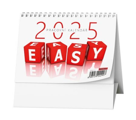 Kalendář stolní pracovní EASY 2025 / 14,8cm x 10,5cm / BSA5-25