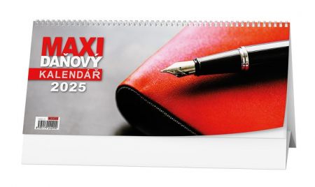 Kalendář stolní pracovní MAXI daňový 2025 / 32cm x 14cm / BSB8-25