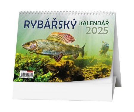 Kalendář stolní týdenní Rybářský kalendář 2025 / 21cm x 15cm / BSC6-25