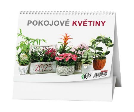 Kalendář stolní týdenní Pokojové květiny 2025 / 21cm x 15cm / BSC7-25