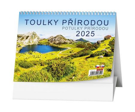 Kalendář stolní týdenní Toulky přírodou 2025 / 21cm x 15cm / BSH7-25