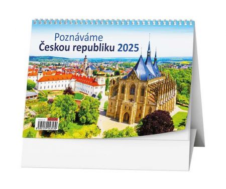 Kalendář stolní týdenní Poznáváme Českou republiku 2025 / 21cm x 15cm / BSH8-25