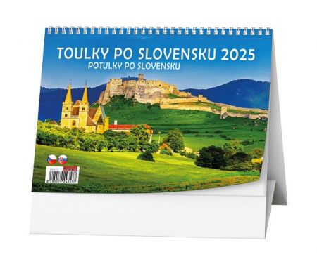Kalendář stolní týdenní Toulky po Slovensku 2025 / 21cm x 15cm / BSI4-25