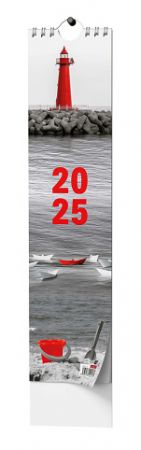 Kalendář nástěnný Kravata - Žánrový 2025 / 11cm x 46cm / BNB1-25