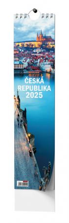 Kalendář nástěnný Kravata - Česká republika 2025 / 11cm x 46cm / BNB3-25