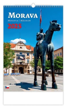 Kalendář nástěnný Morava 2025 / 31,5cm x 52cm / N102-25