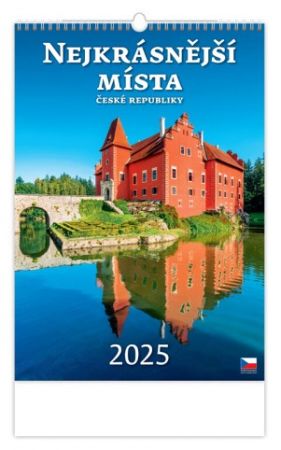 Kalendář nástěnný Nejkrásnější místa ČR 2025 / 31,5cm x 52cm / N111-25