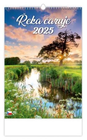 Kalendář nástěnný Řeka čaruje 2025 / 31,5cm x 52cm / N114-25