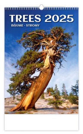 Kalendář nástěnný Trees/Bäume/Stromy 2025 / 31,5cm x 52cm / N125-25