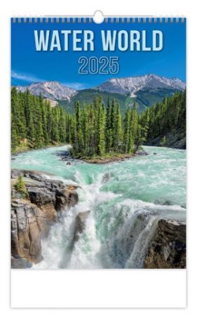 Kalendář nástěnný Water World 2025 / 31,5cm x 52cm / N127-25