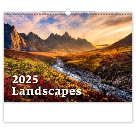 Kalendář nástěnný Landscapes 2025 / 45cm x 38,5cm / N128-25