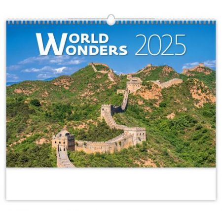 Kalendář nástěnný World Wonders  2025 / 45cm x 38,5cm / N134-25