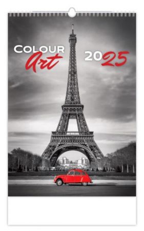 Kalendář nástěnný Colour Art  2025 / 31,5cm x 52cm / N148-25