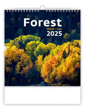 Kalendář nástěnný Forest/Wald/Les 2025 / 30cm x 37cm / N166-25