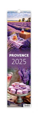 Kalendář nástěnný Provence 2025 / 12cm x 48cm / N195-25