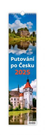 Kalendář nástěnný Putování po Česku 2025 / 12cm x 48cm / N198-25
