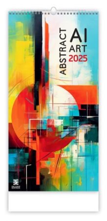 Kalendář nástěnný Abstract AI Art 2025 / 31,5cm x 70cm / N264-25