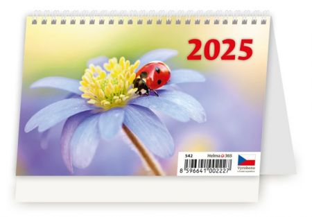 Kalendář stolní Týdenní &quot;S&quot; 2025 / 15,1cm x 12,2cm / S42-25