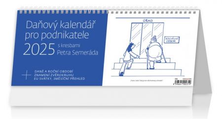 Kalendář stolní Daňový kalendář pro podnikatele 2025 / 32,1cm x 17,2cm / S56-25