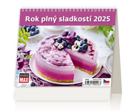 Kalendář stolní MiniMax Rok plný sladkostí 2025 / 17,1cm x 16,8cm / SM02-25