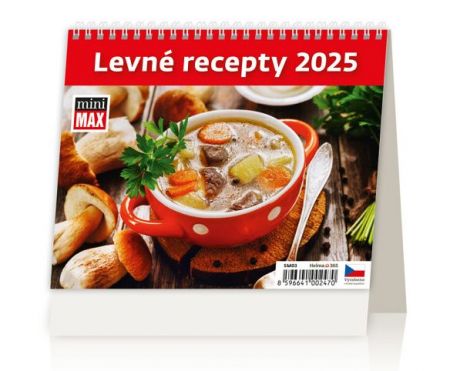 Kalendář stolní MiniMax Levné recepty 2025 / 17,1cm x 16,8cm / SM03-25