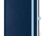 Diář denní A5 Double Blue s poutkem na propisku 2025 / 14,5cm x 20,5cm / DB422-2-25