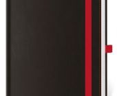 Diář týdenní B6 Black Red s poutkem na propisku 2025 / 12cm x 16,5cm / DB433-1-25