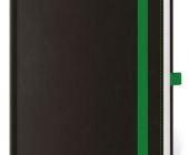 Diář týdenní B6 Black Green s poutkem na propisku 2025 / 12cm x 16,5cm / DB433-3-25