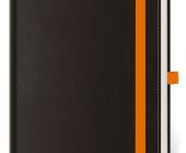 Diář týdenní B6 Black Orange s poutkem na propisku 2025 / 12cm x 16,5cm / DB433-5-25