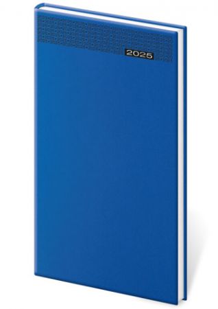 Diář týdenní kapesní Gommato - modrá 2025 / 8cm x 15cm / DG426-2-25