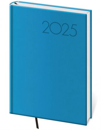 Diář denní A5 Print Pop - světle modrá 2025 / 14,5cm x 20,5cm / DP422-07-25