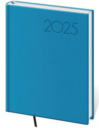 Diář denní B6 Print Pop - světle modrá 2025 / 12cm x 16,5cm / DP432-07-25
