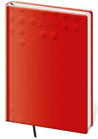 Diář týdenní A5 Vario - 3 RED DESIGN 2025 / 14,5cm x 20,5cm / DV423-03-25
