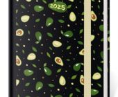 Diář denní B6 Vario - Avocado s gumičkou 2025 / 12cm x 16,5cm / DV432-27-25