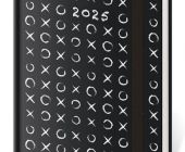 Diář týdenní B6 Vario - Tic-Tac-Toe s gumičkou 2025 / 12cm x 16,5cm / DV433-29-25