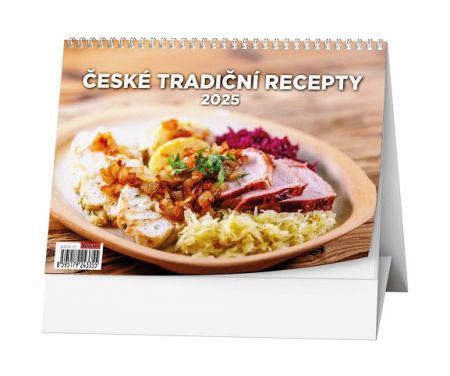 Stolní kalendář - České tradiční recepty 2025
