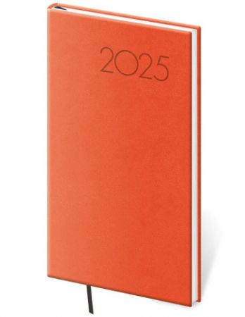 Kapesní diář Print Pop oranžový 2025 (DP426-10-25)