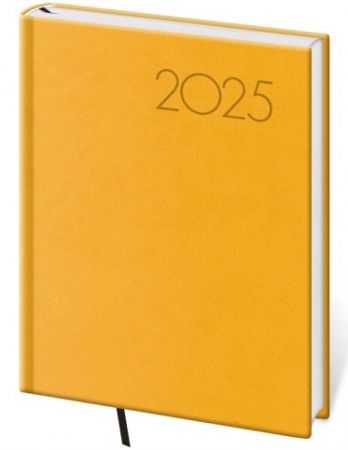 Denní diář B6 Print Pop žlutý 2025 (DP432-09-25)
