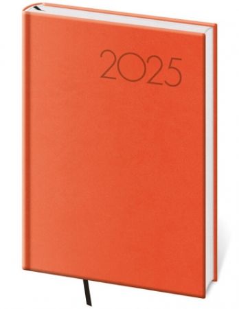 Denní diář A5 Print Pop oranžový 2025 (DP422-10-25)