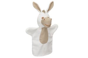 Textilní maňásek Oslík 33cm MIMI, puntík