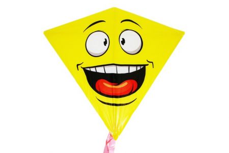 Létající drak Úsměv 68x73cm v sáčku