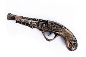 Pistole pirátská 30cm se zvukem (pirátský-doplněk)