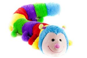 Plyšová housenka barevná 155cm