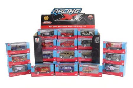 Autíčko kovové 7cm, různé druhy