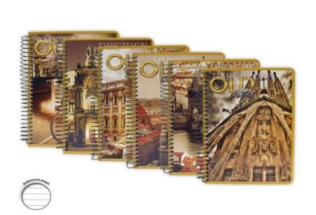 Blok se spirálou 18x13cm linka, 120 listů