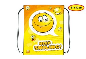 Sáček na přezůvky Smile 31 x 42 cm