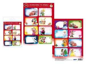 Samolepky na dárky vánoční Disney 16ks