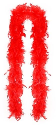 Boa červené s peřím, 2 m