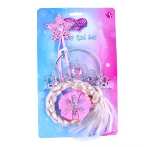 Sada princezna růžová s copem